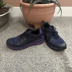 Salomon Purple and Black Hiking shoes